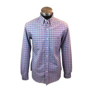 Ralph Lauren Plaid Button-Down Mens Small Long Sleeve Shirt
